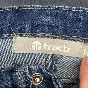 Tractr Denim Jeans with Yellow Stitching